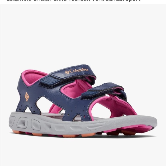 Columbia Kids' Blue and Pink Techsun Vent Sport Sandal - Picture 1 of 6